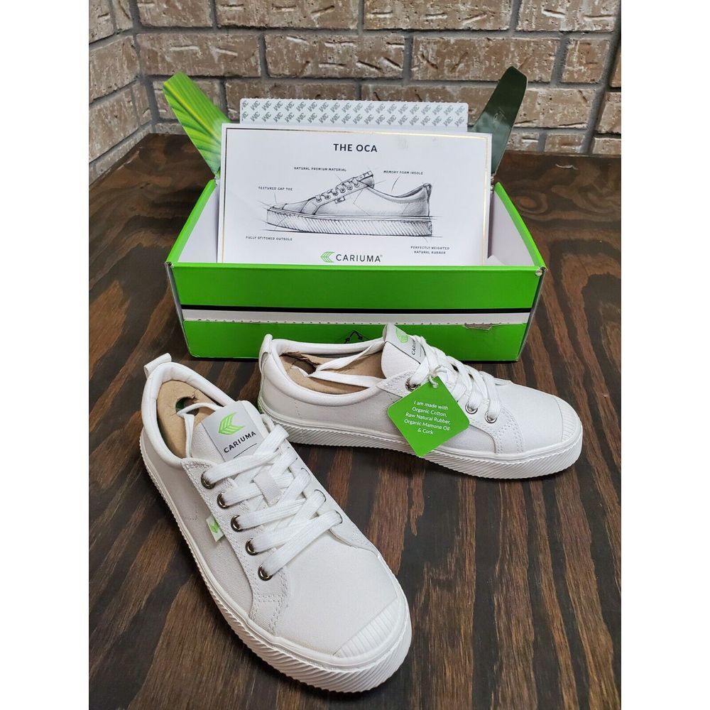 Cariuma OCA Off-White Canvas Sneakers Shoes Womens Size 8 Unisex Men 6.5 New A
